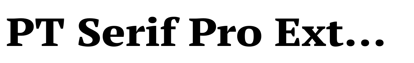 PT Serif Pro Extended ExtraBold